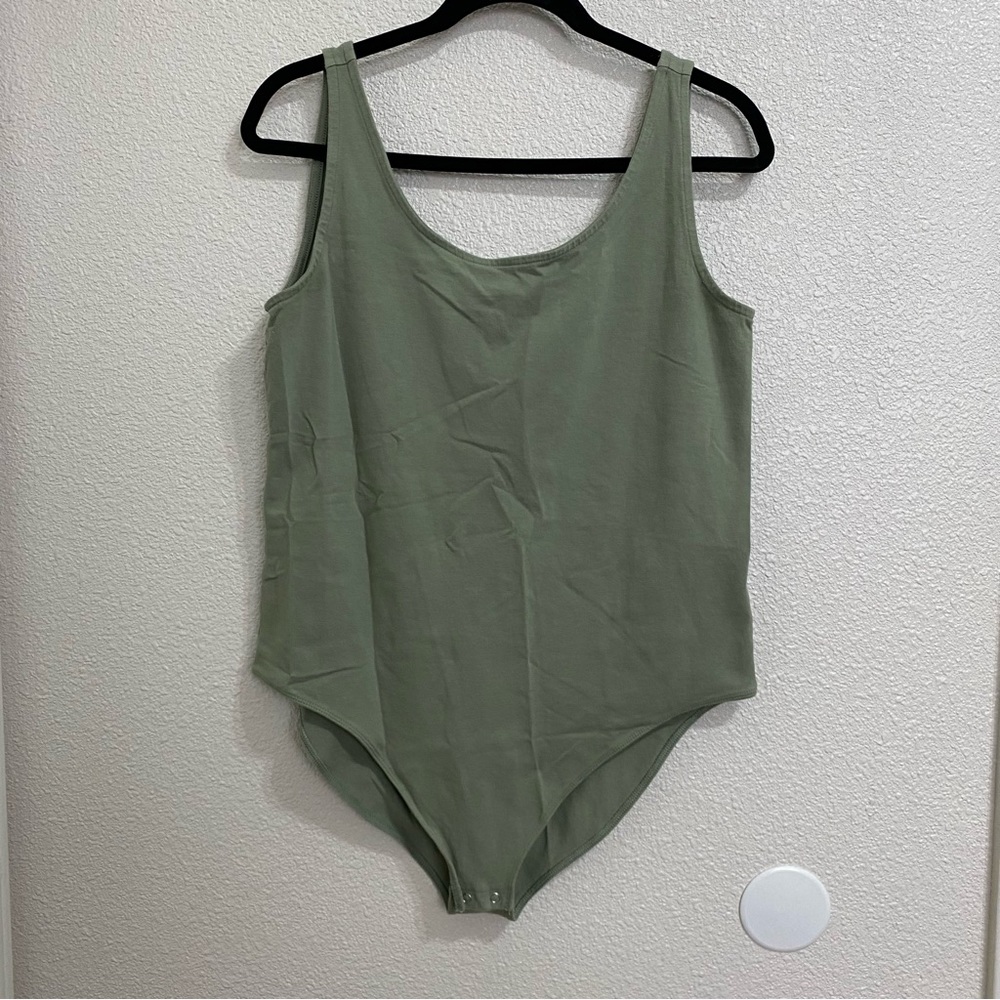 GAP Sage Green Tank Style Bodysuit, XL